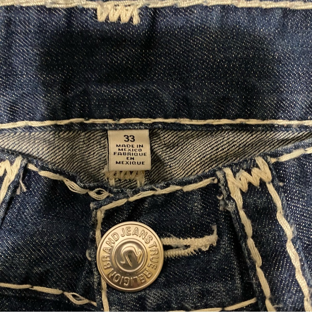 True Religion Men's Rocco Fit Jeans SKINNY W/FLAPS
NATURAL SUPER 33” W x 33” L - Picture 5 of 7